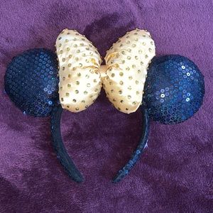 Minnie Ears (Gold and Blue)